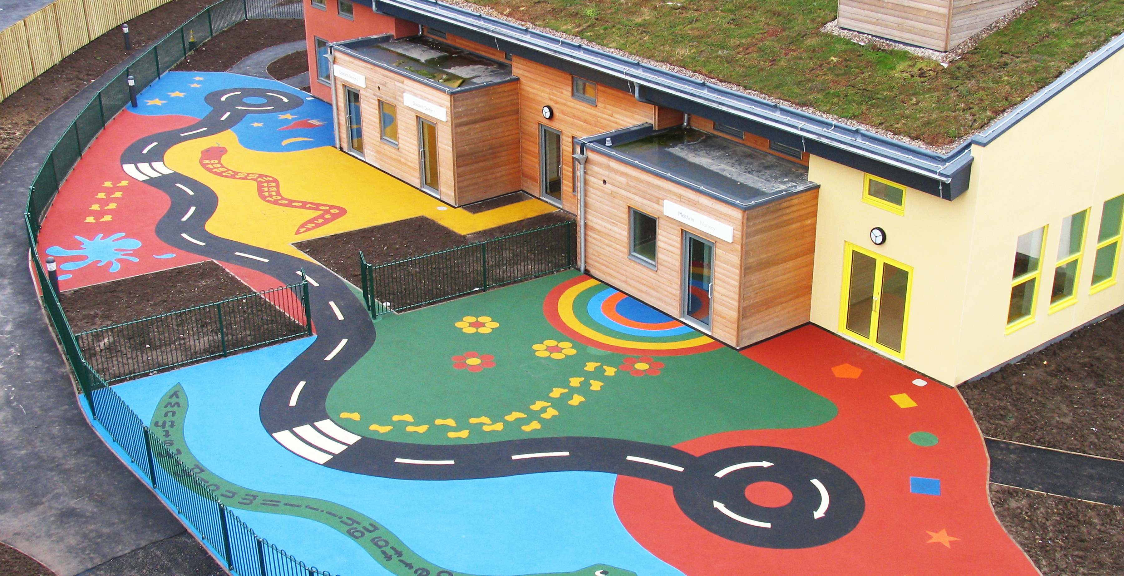 GL Jones Playgrounds - Rubber EPDM Wet-pour Graphics